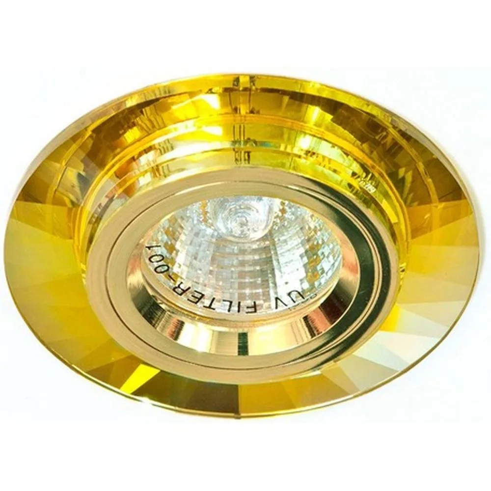 Светильник встраиваемый FERON 8160-2 потолочный MR16 G5.3 желтый 19736
