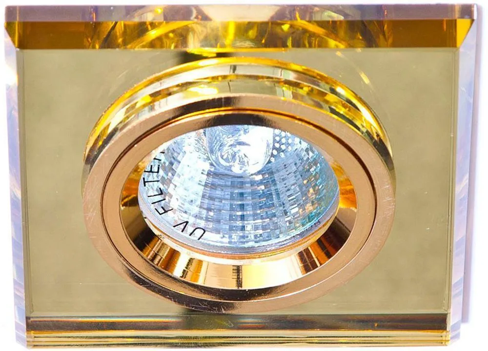 Светильник встраиваемый FERON 8170-2 потолочный MR16 G5.3 желтый 19723