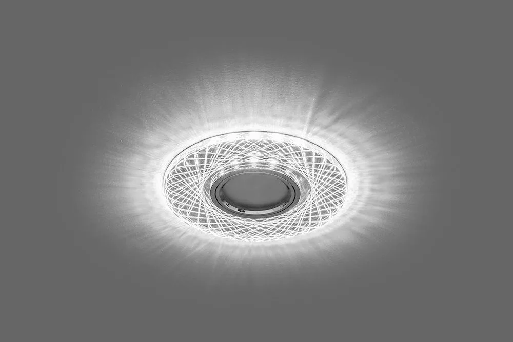 FERON Светильник встраиваемый с белой LED подсветкой CD970 потолочный MR16 G5.3 прозрачный FERON Светильник встраиваемый с белой LED подсветкой CD970 потолочный MR16 G5.3 прозрачный