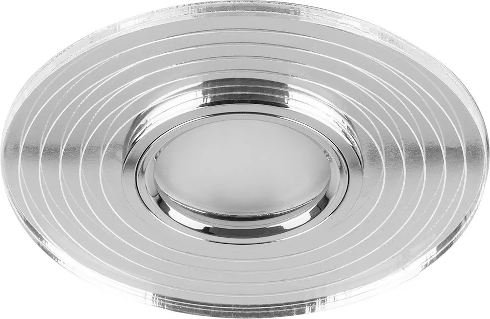 Светильник встраиваемый с белой LED подсветкой FERON CD980 потолочный MR16 G5.3 прозрачный