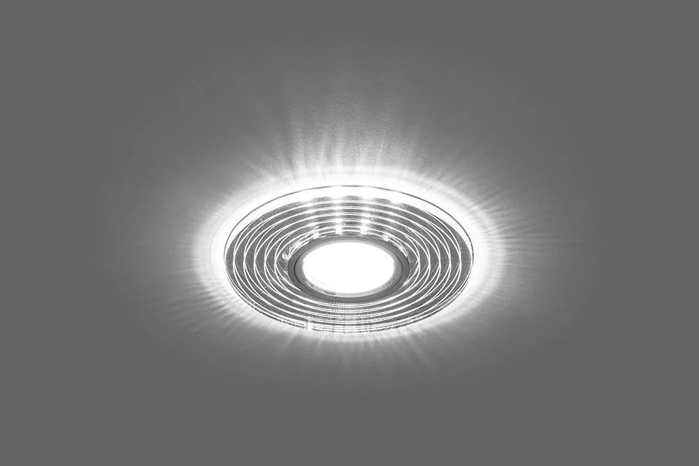 FERON Светильник встраиваемый с белой LED подсветкой CD980 потолочный MR16 G5.3 прозрачный FERON Светильник встраиваемый с белой LED подсветкой CD980 потолочный MR16 G5.3 прозрачный