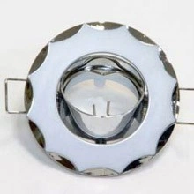 704 серый хром MR11/G4/ GY-CM светильник встраиваемый, цветное литье 15192