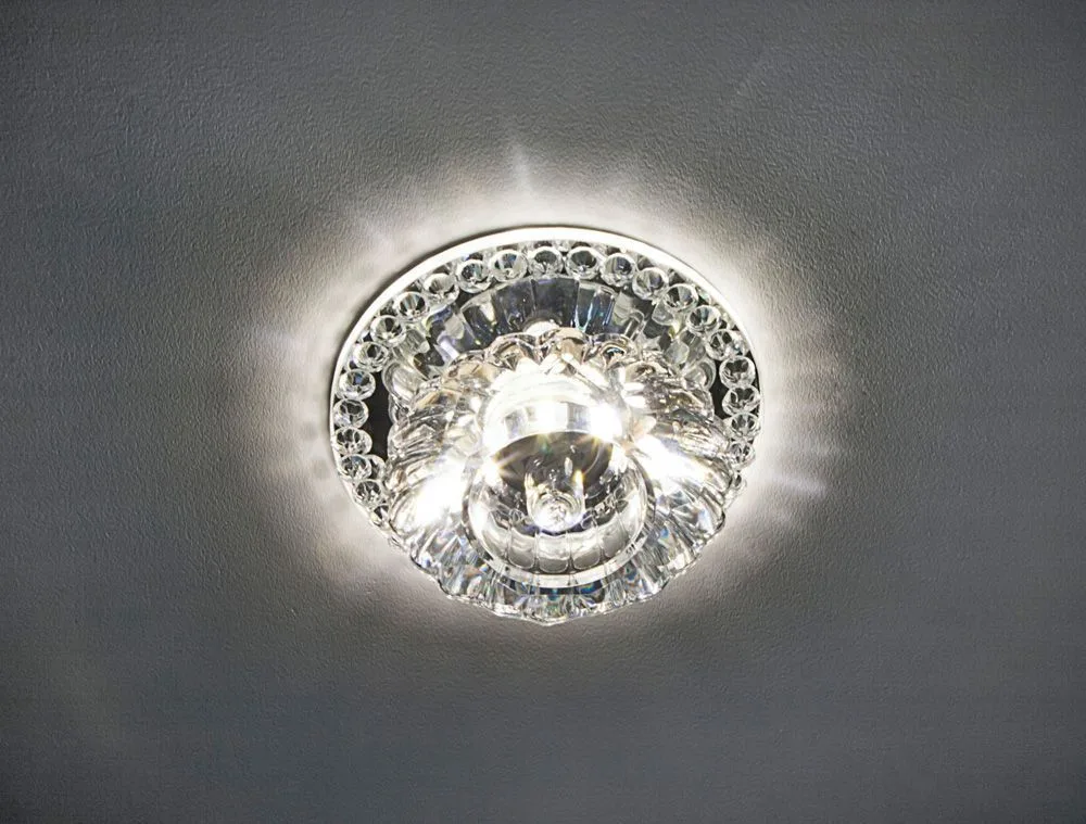 FERON Светильник встраиваемый с белой LED подсветкой JD125 потолочный JCD9 G9 прозрачный FERON Светильник встраиваемый с белой LED подсветкой JD125 потолочный JCD9 G9 прозрачный