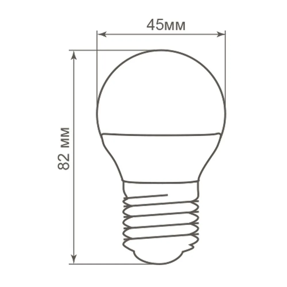 FERON Лампа светодиодная LB-38 Шарик E27 5W 175-265V 4000K 25405 FERON Лампа светодиодная LB-38 Шарик E27 5W 175-265V 4000K 25405