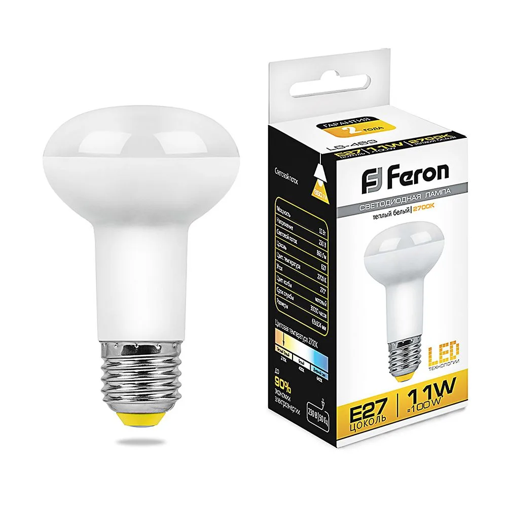 FERON Лампа светодиодная LB-463 E27 11W 175-265V 2700K 25510 FERON Лампа светодиодная LB-463 E27 11W 175-265V 2700K 25510