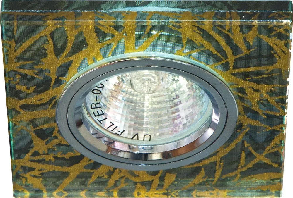 Светильник потолочный, MR16 G5.3 золото,серебро, 8147-2 28306