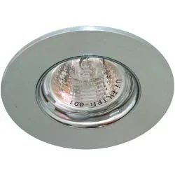 FERON Светильник потолочный MR16 MAX50W 12V G5.3, матовый хром, хром,DL105-C 28379 FERON Светильник потолочный MR16 MAX50W 12V G5.3, матовый хром, хром,DL105-C 28379