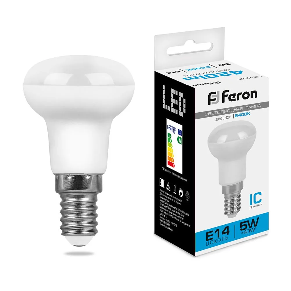 FERON Лампа светодиодная LB-439 E14 5W 175-265V 6400K 25518 FERON Лампа светодиодная LB-439 E14 5W 175-265V 6400K 25518