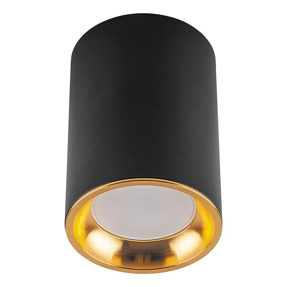 Светильник потолочный FERON ML175 MR16 GU10 35W 230V, черный, золото 32633