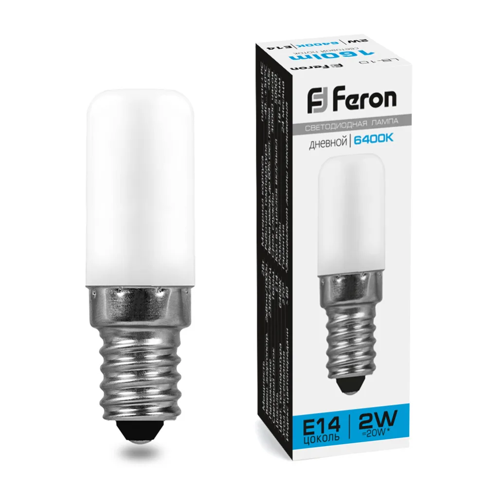 FERON Лампа светодиодная LB-10 E14 2W 230V 6400K 25988 FERON Лампа светодиодная LB-10 E14 2W 230V 6400K 25988