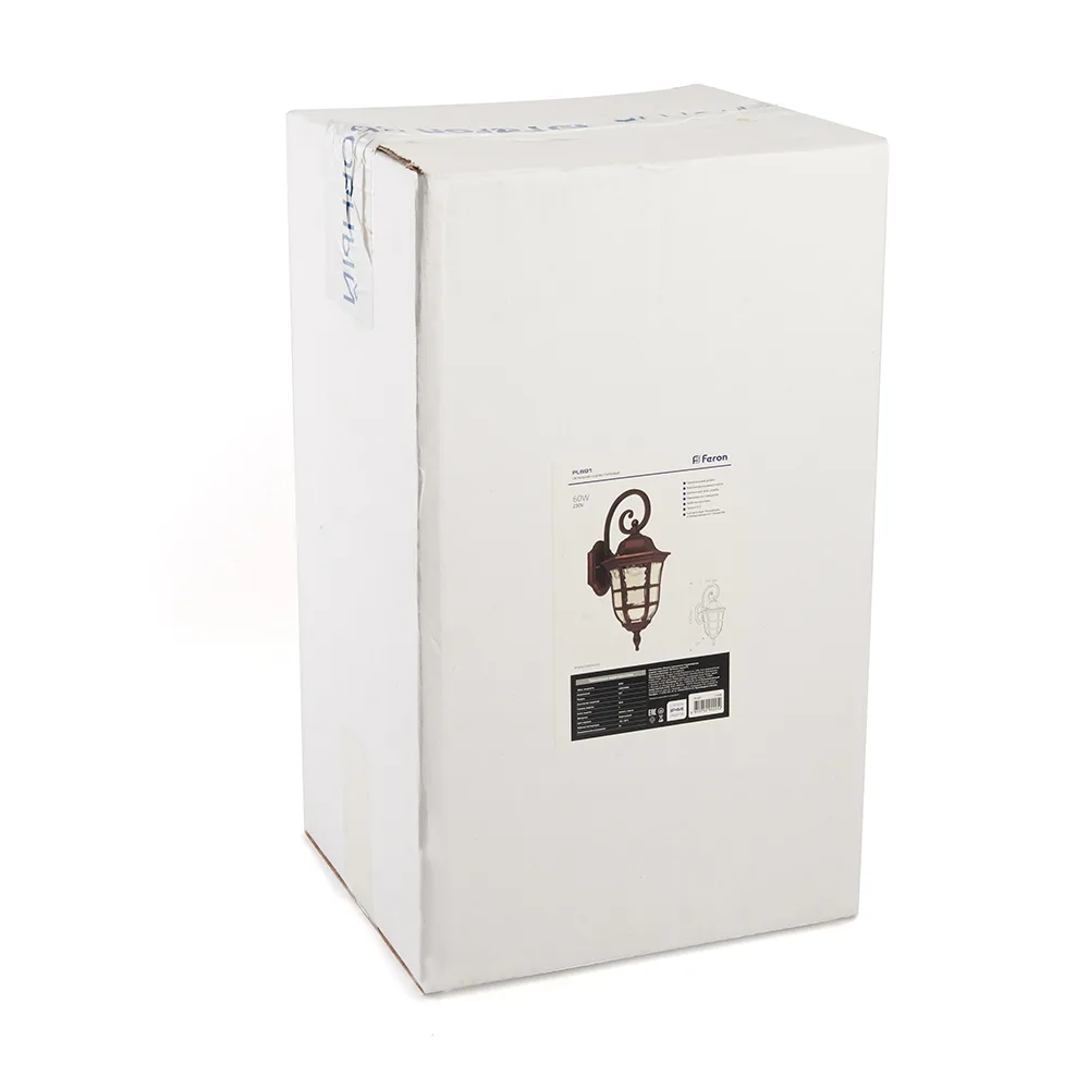 FERON Светильник садово-парковый PL691 на стену вниз 60W 230V E27, коричневый 11696 FERON Светильник садово-парковый PL691 на стену вниз 60W 230V E27, коричневый 11696