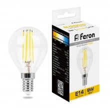 Лампа светодиодная FERON LB-509 Шарик E14 9W 230V 2700K 38001