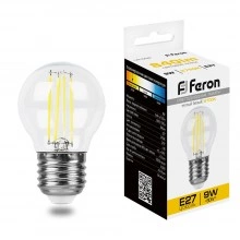 Лампа светодиодная FERON LB-509 Шарик E27 9W 230V 2700K 38003