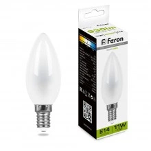 Лампа светодиодная FERON LB-713 Свеча E14 11W 230V 4000K 38007