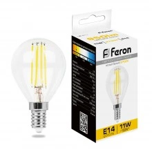 Лампа светодиодная FERON LB-511 Шарик E14 11W 230V 2700K 38013