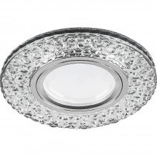 Светильник встраиваемый с LED подсветкой FERON CD945 потолочный MR16 G5.3 прозрачный, хром
