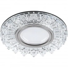 Светильник встраиваемый с LED подсветкой FERON CD944 потолочный MR16 G5.3 прозрачный, хром