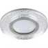 Светильник встраиваемый с LED подсветкой FERON CD961 потолочный MR16 G5.3 прозрачный, хром Светильник встраиваемый с LED подсветкой FERON CD961 потолочный MR16 G5.3 прозрачный, хром