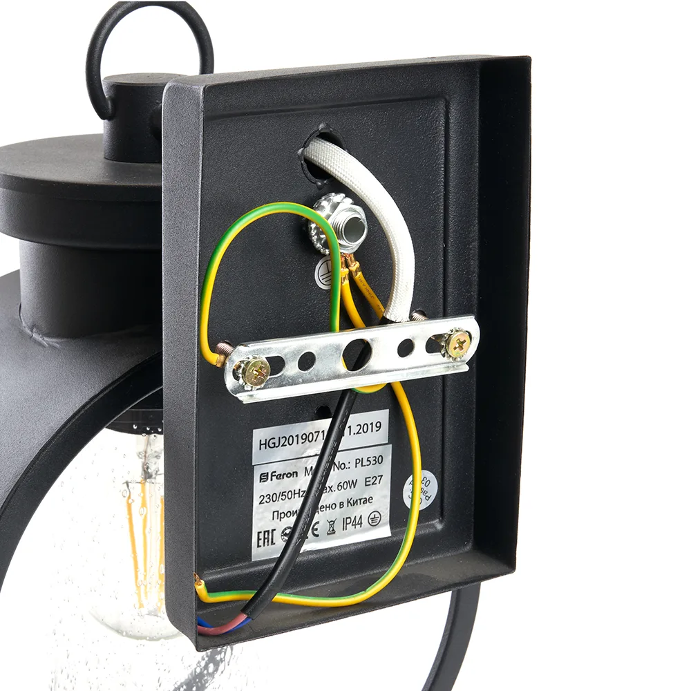 FERON Светильник садово-парковый PL530 на стену вниз 60W E27 230V, черный 11889 FERON Светильник садово-парковый PL530 на стену вниз 60W E27 230V, черный 11889