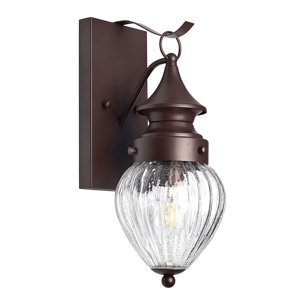 Светильник садово-парковый FERON PL540 на стену вниз 60W E27 230V, коричневый 11890