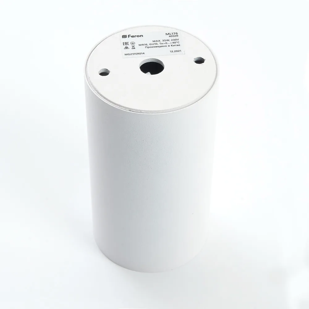 FERON Светильник потолочный ML176 MR16 GU10 35W 230V, белый 40509 FERON Светильник потолочный ML176 MR16 GU10 35W 230V, белый 40509