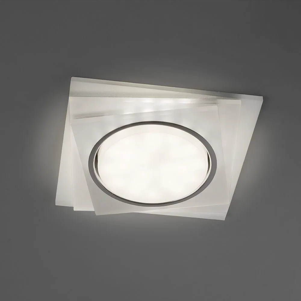 FERON Светильник встраиваемый с белой LED подсветкой CD5023 потолочный GX53 без лампы, матовый 40521 FERON Светильник встраиваемый с белой LED подсветкой CD5023 потолочный GX53 без лампы, матовый 40521
