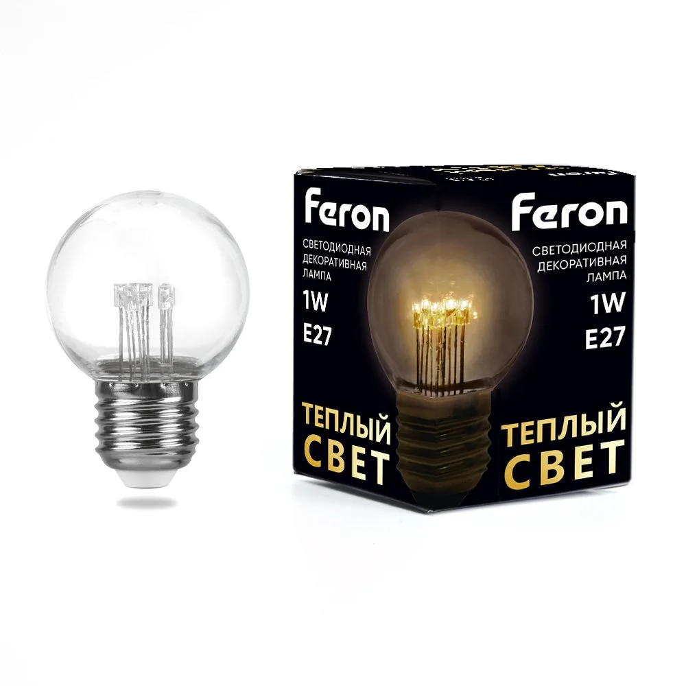 Лампа светодиодная FERON LB-378 E27 1W 230V 2700K 41918