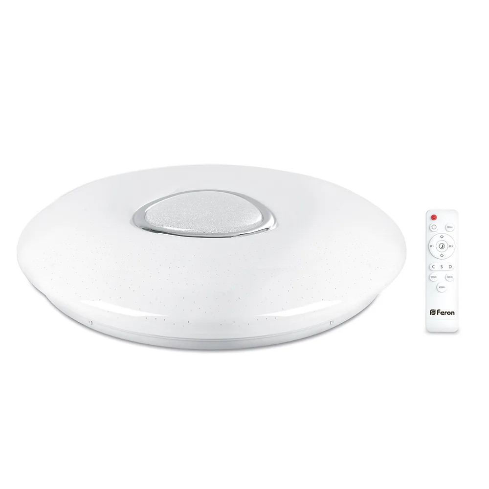 FERON Светодиодный управляемый светильник накладной AL5777 RAINBOW тарелка 60W RGB + CCT 3000К-6000K 41917 FERON Светодиодный управляемый светильник накладной AL5777 RAINBOW тарелка 60W RGB + CCT 3000К-6000K 41917