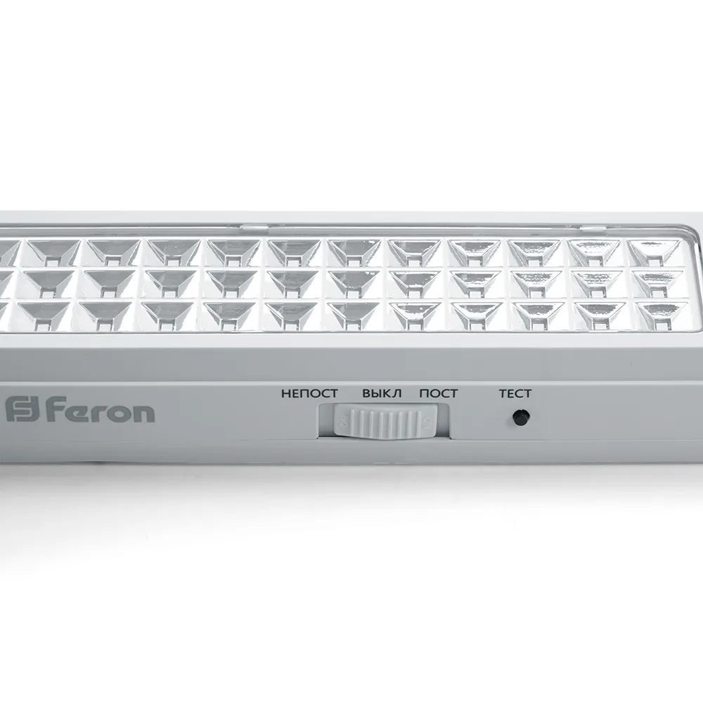 FERON Светильник аварийный, 60 LED AC/DC, белый, EM112 артикул 41534 FERON Светильник аварийный, 60 LED AC/DC, белый, EM112 артикул 41534
