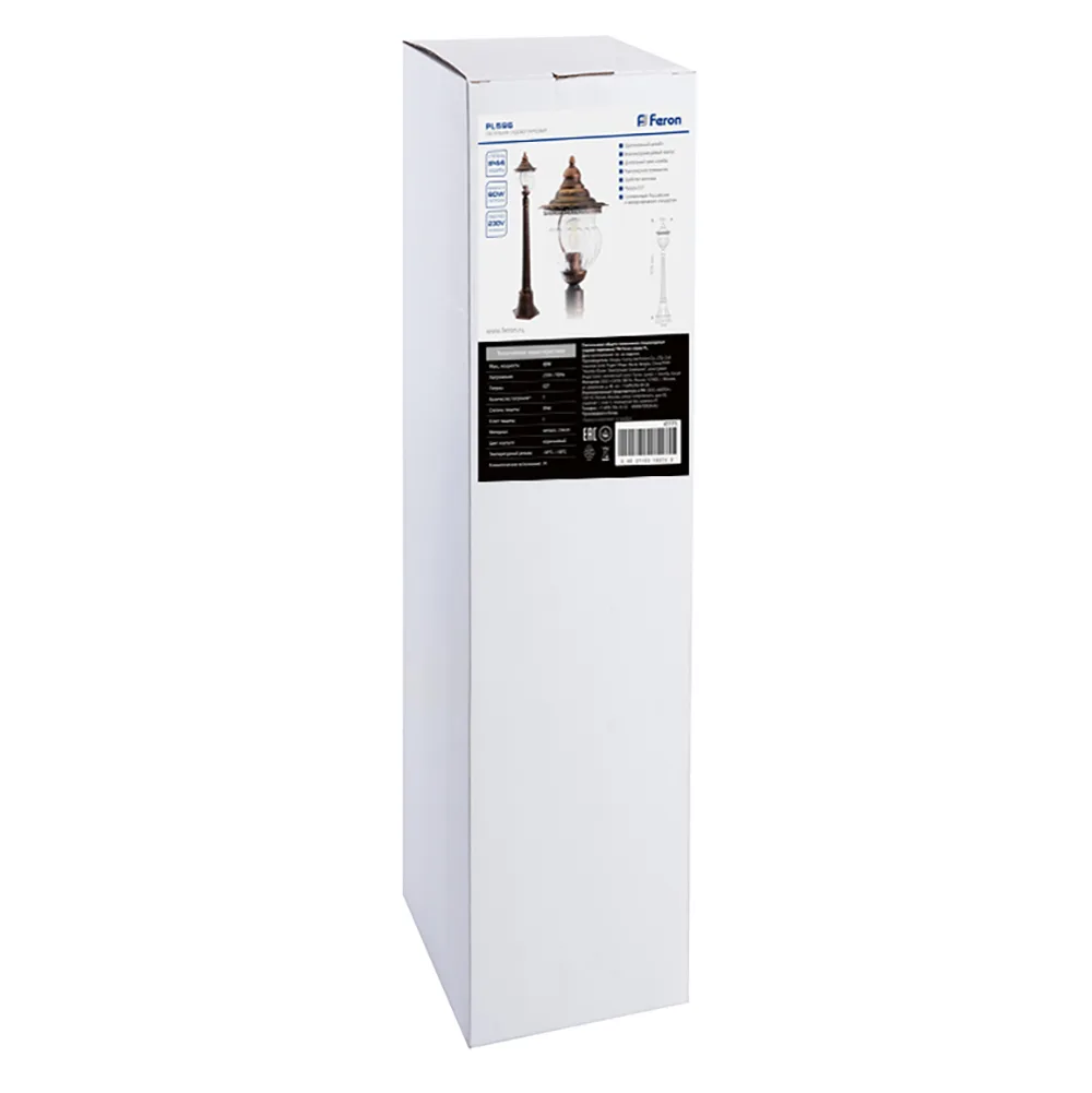 FERON Светильник садово-парковый PL596 столб 60W 230V E27, коричневый 41173 FERON Светильник садово-парковый PL596 столб 60W 230V E27, коричневый 41173