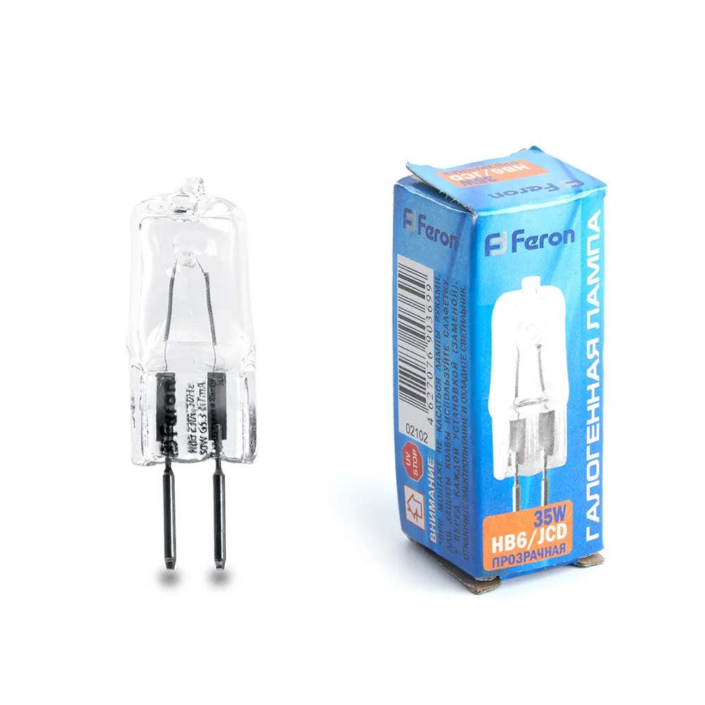 FERON Лампа галогенная HB6 JCD G5.3 35W 230V FERON Лампа галогенная HB6 JCD G5.3 35W 230V