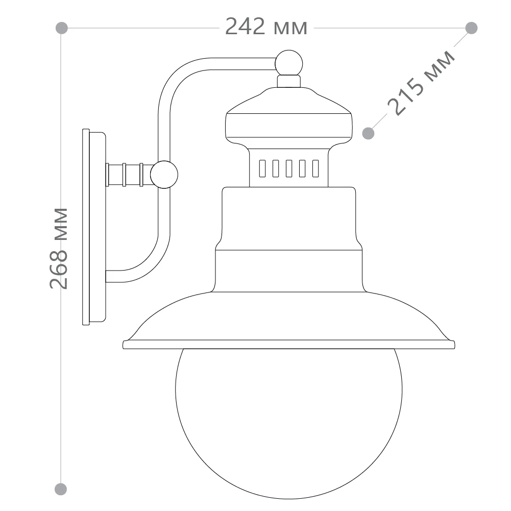 FERON Светильник садово-парковый PL571 на стену вниз 60W 230V E27, черный 11597 FERON Светильник садово-парковый PL571 на стену вниз 60W 230V E27, черный 11597