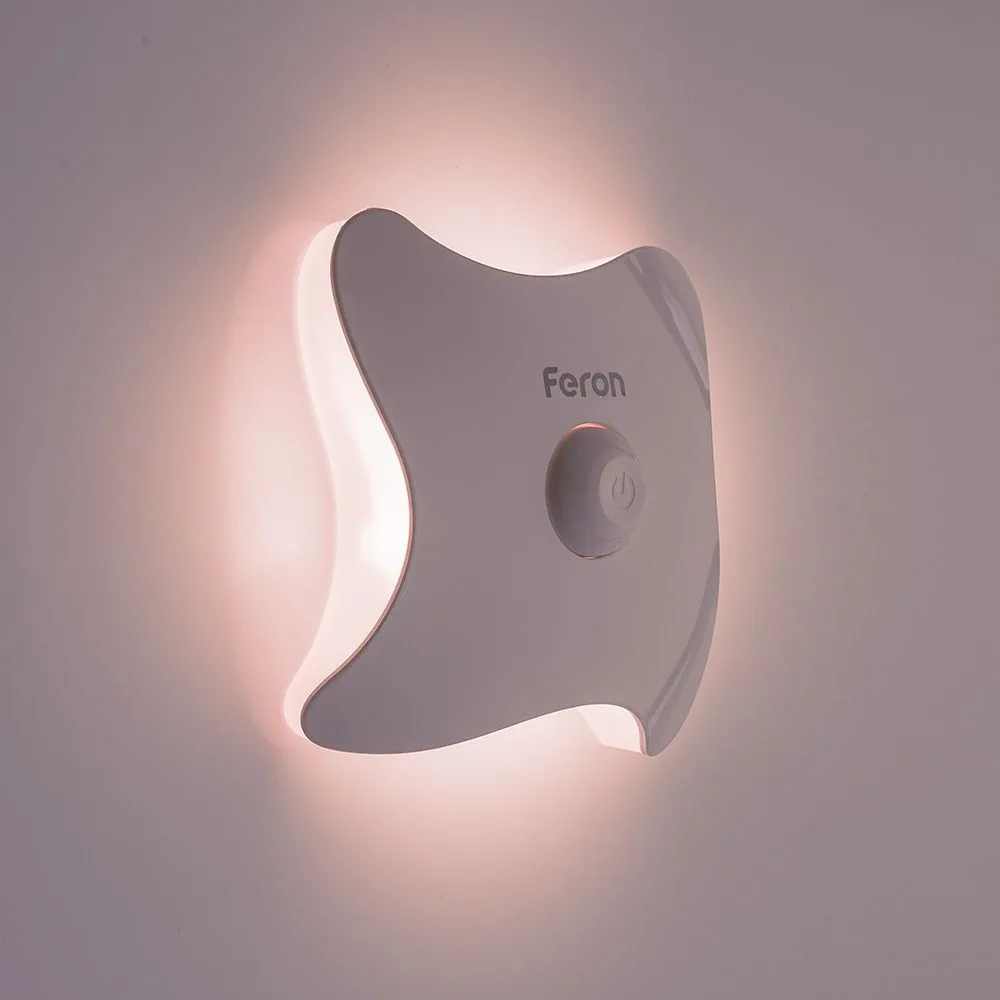 FERON Светильник ночник на магните 8LED , 3*ААА battery 93*93*38мм, FN2020 41192 FERON Светильник ночник на магните 8LED , 3*ААА battery 93*93*38мм, FN2020 41192