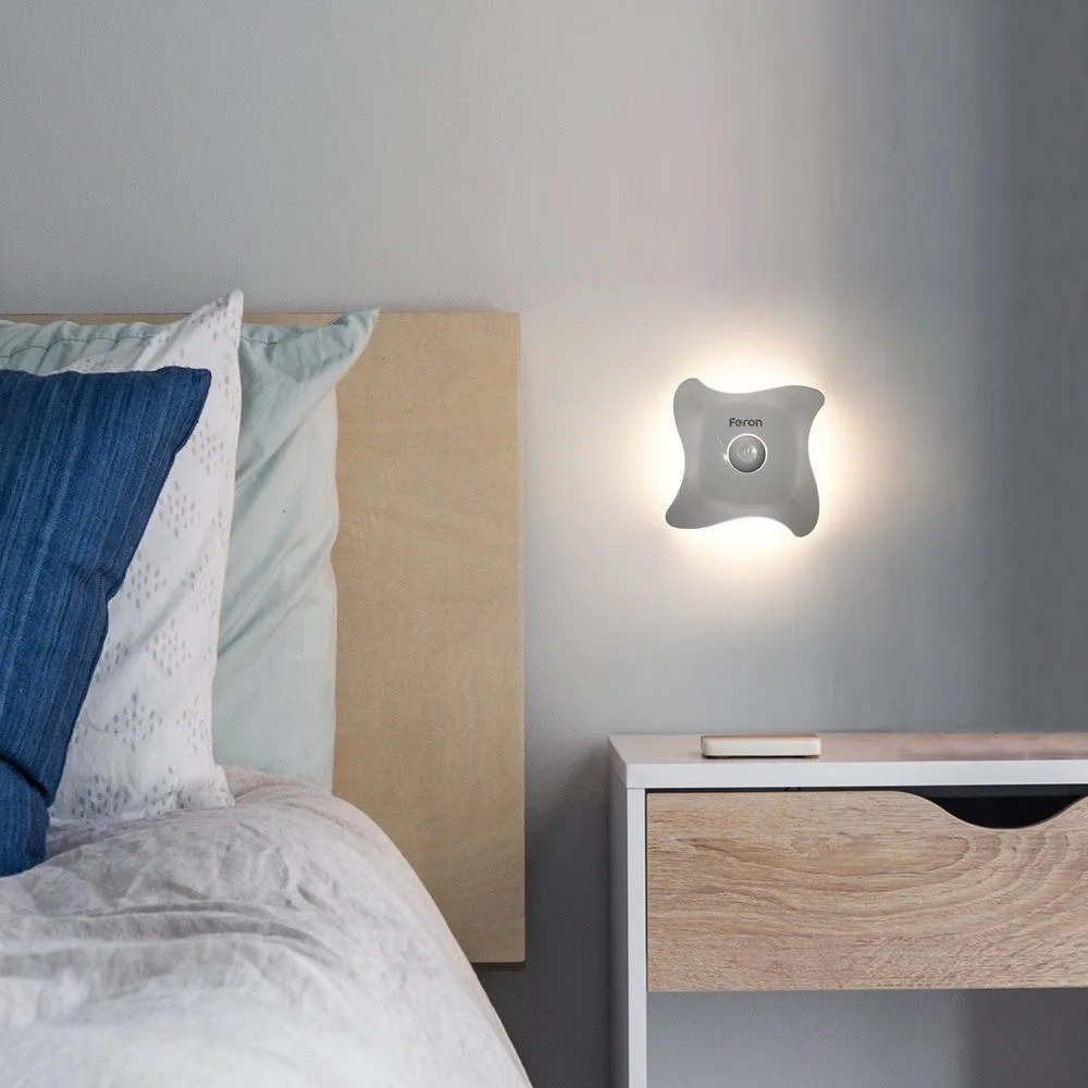 FERON Светильник ночник на магните 8LED , 3*ААА battery 93*93*38мм, FN2020 41192 FERON Светильник ночник на магните 8LED , 3*ААА battery 93*93*38мм, FN2020 41192