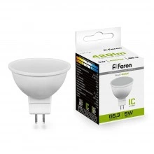 Лампа светодиодная FERON LB-24 MR16 G5.3 5W 175-265V 4000K 25126