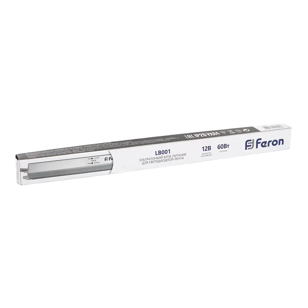 FERON Трансформатор электронный для светодиодной ленты 72W 12V (драйвер), LB001 Артикул 48015 FERON Трансформатор электронный для светодиодной ленты 72W 12V (драйвер), LB001 Артикул 48015