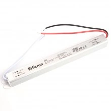 Трансформатор электронный для светодиодной ленты 24W 12V( ультратонкий драйвер), LB001 FERON Артикул 48011