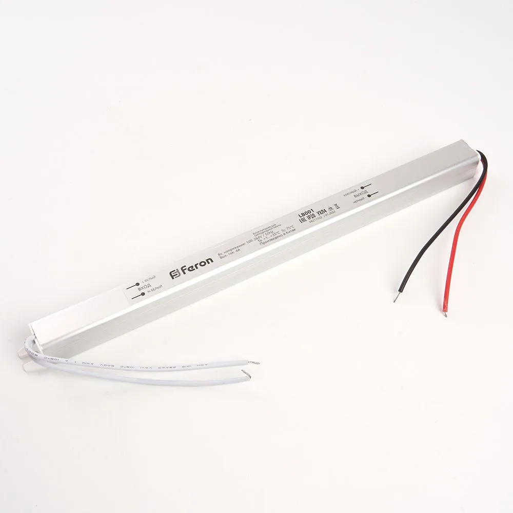 FERON Трансформатор электронный для светодиодной ленты 36W 24V ( ультратонкий драйвер), LB001 FERON Трансформатор электронный для светодиодной ленты 36W 24V ( ультратонкий драйвер), LB001