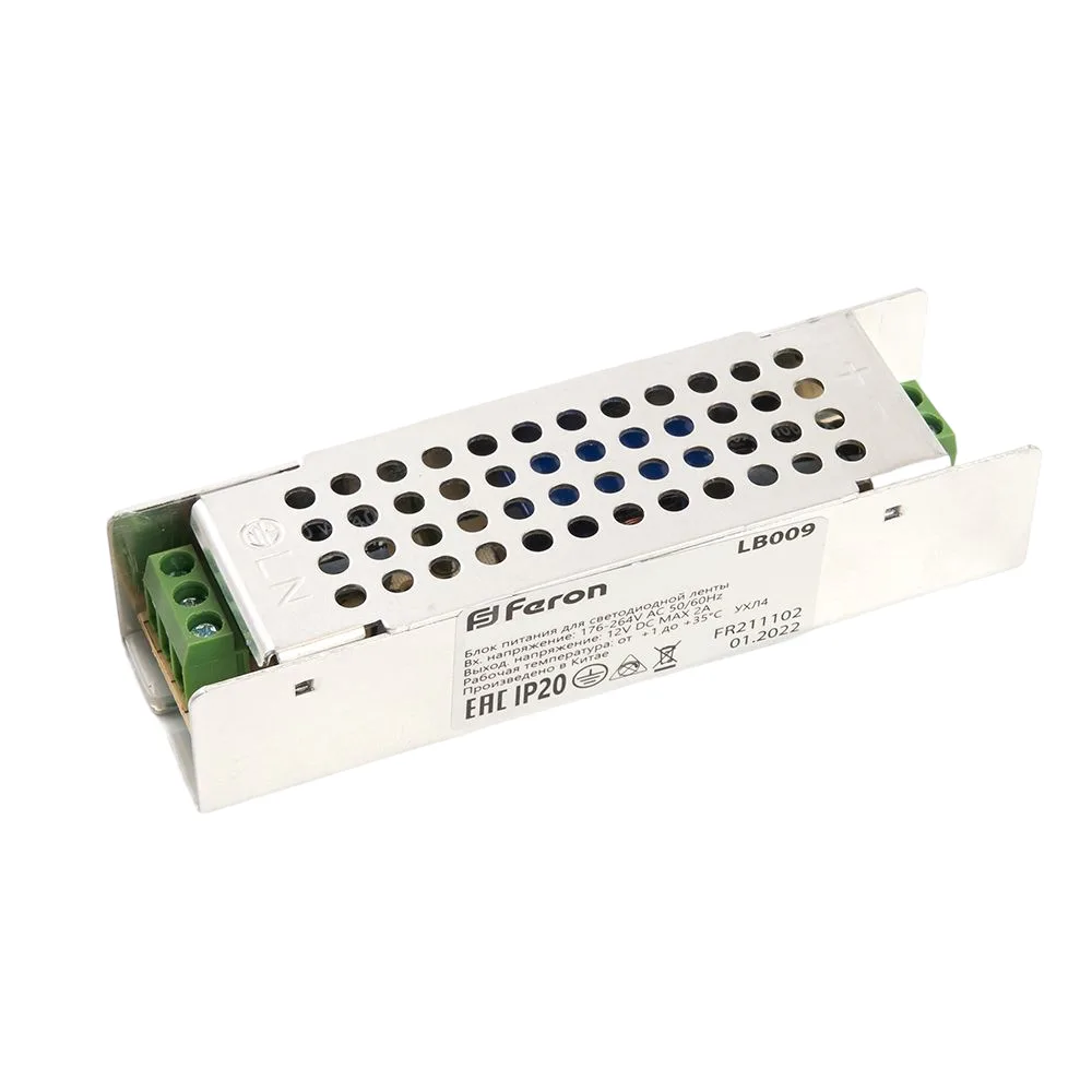 FERON Трансформатор электронный для светодиодной ленты 36W 12V (драйвер), LB009 Артикул 48007 FERON Трансформатор электронный для светодиодной ленты 36W 12V (драйвер), LB009 Артикул 48007