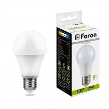 Лампа светодиодная FERON LB-91 Шар E27 7W 175-265V 4000K 25445
