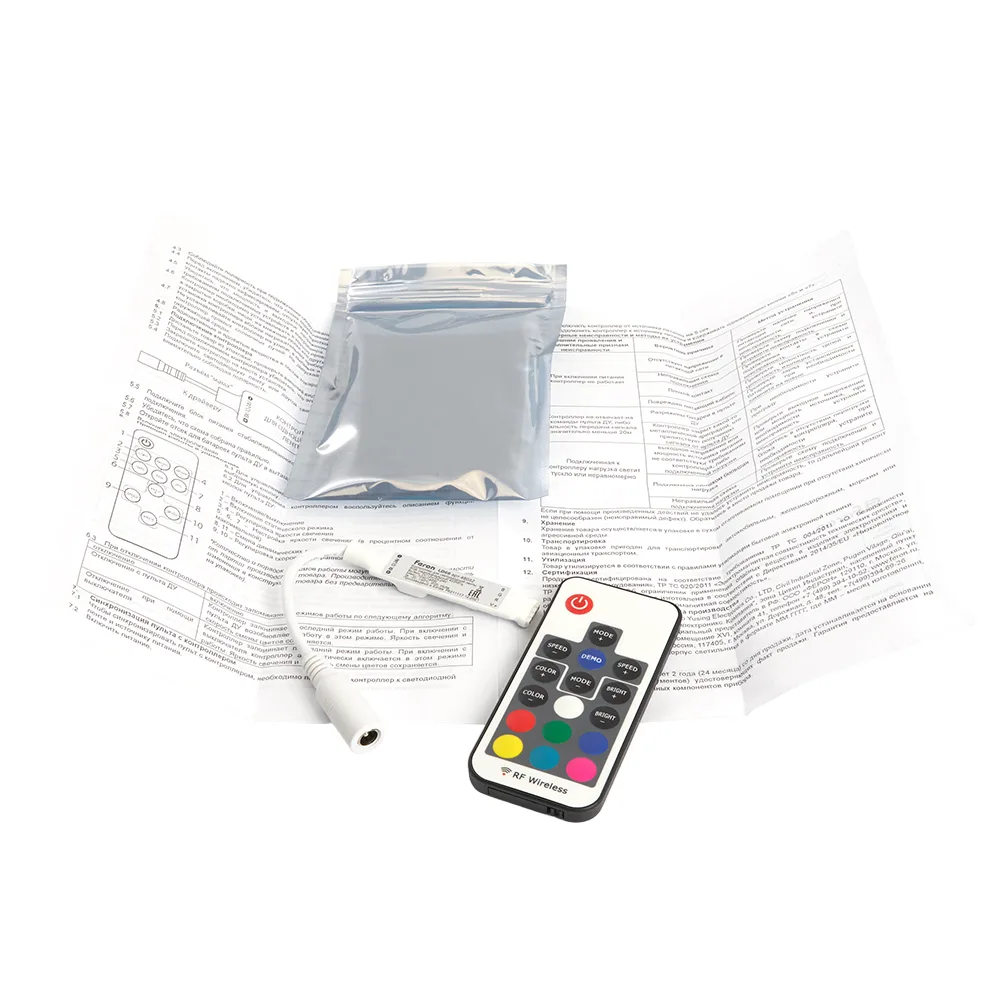 FERON Контроллер RGB mini для светодиодной ленты с П/У,12-24V, LD66 Артикул 48032 FERON Контроллер RGB mini для светодиодной ленты с П/У,12-24V, LD66 Артикул 48032