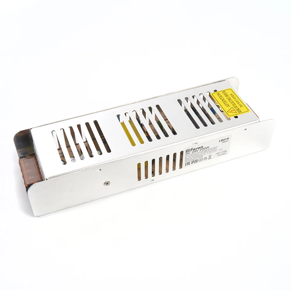 FERON Трансформатор электронный для светодиодной ленты 200W 24V (драйвер), LB019 FERON Трансформатор электронный для светодиодной ленты 200W 24V (драйвер), LB019