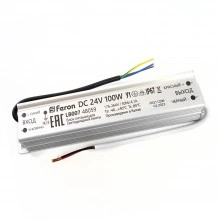 Трансформатор электронный для светодиодной ленты 100W 24V IP67 (драйвер), LB007