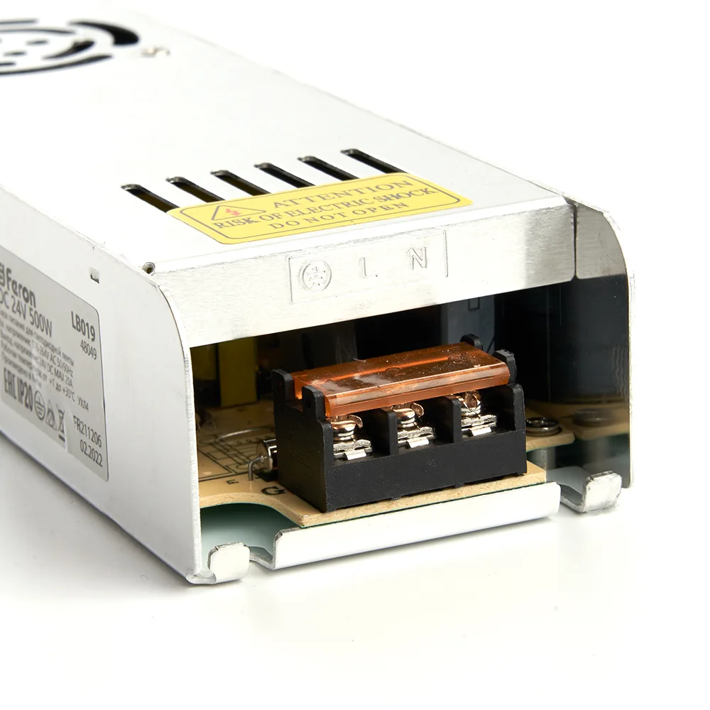 FERON Трансформатор электронный для светодиодной ленты 350W 24V (драйвер), LB019 FERON Трансформатор электронный для светодиодной ленты 350W 24V (драйвер), LB019