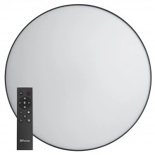 Светодиодный управляемый светильник FERON AL6200 “Simple matte” тарелка 165W 3000К-6500K черный 48068