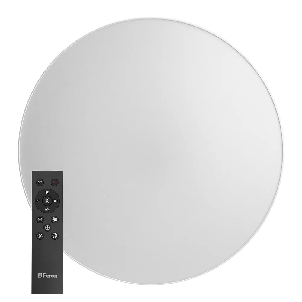 Светодиодный управляемый светильник FERON AL6200 “Simple matte” тарелка 80W 3000К-6500K белый 48070