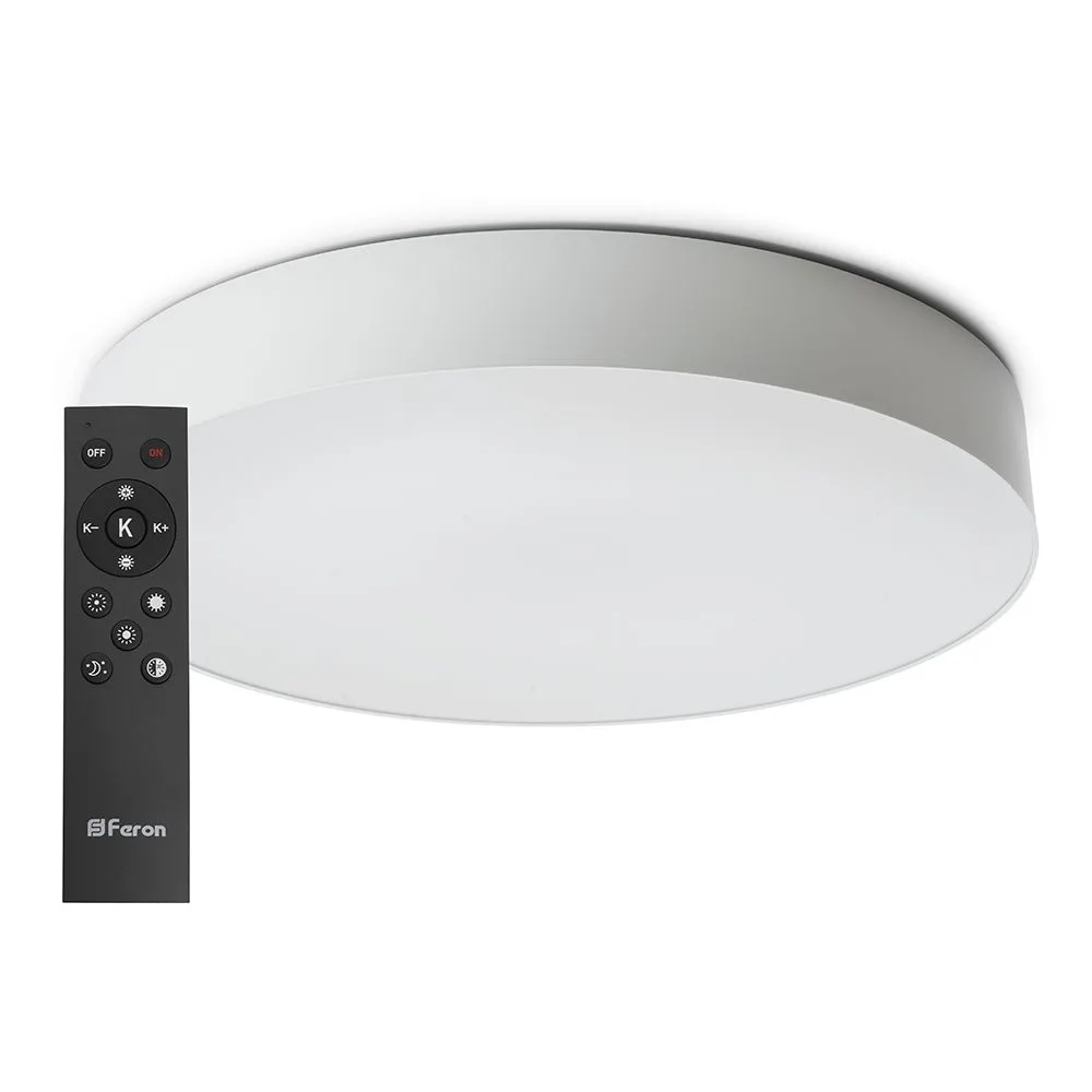 FERON Светодиодный управляемый светильник AL6200 “Simple matte” тарелка 165W 3000К-6500K белый 48071 FERON Светодиодный управляемый светильник AL6200 “Simple matte” тарелка 165W 3000К-6500K белый 48071