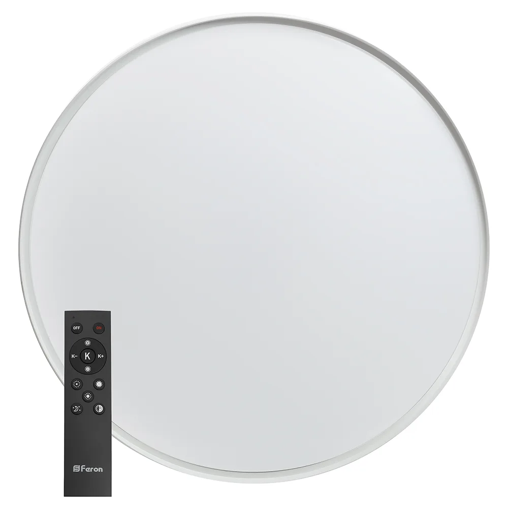 FERON Светодиодный управляемый светильник AL6230 “Simple matte” тарелка 80W 3000К-6500K белый 48072 FERON Светодиодный управляемый светильник AL6230 “Simple matte” тарелка 80W 3000К-6500K белый 48072