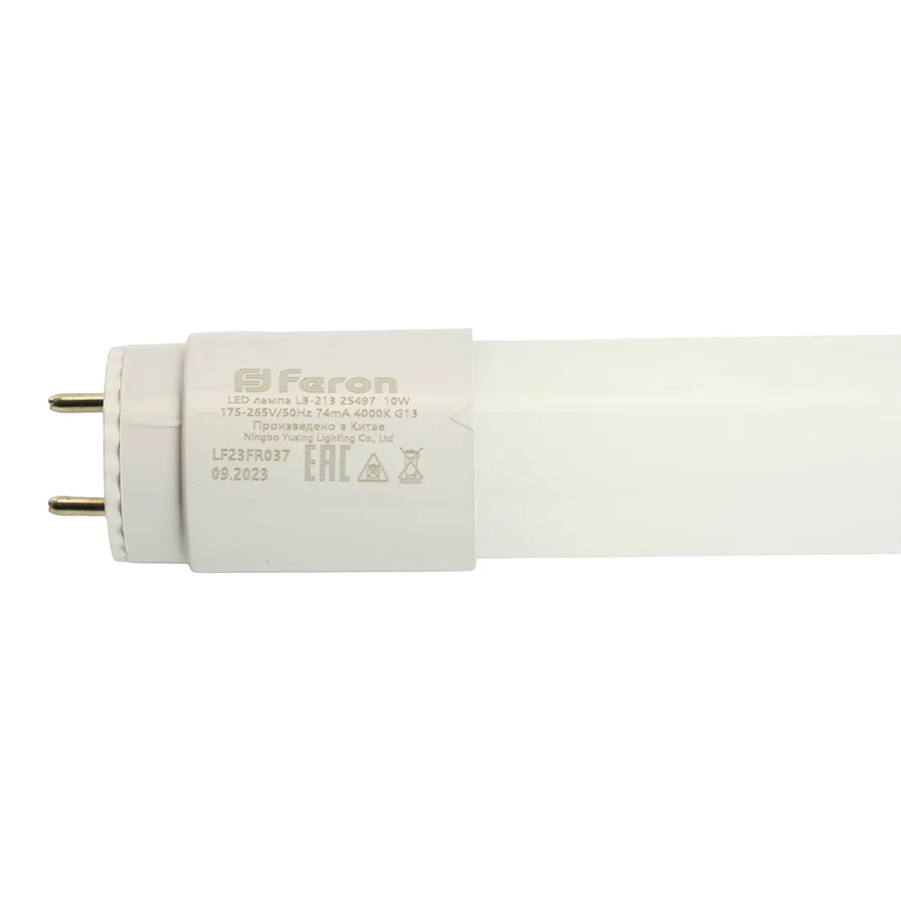 FERON Лампа светодиодная LB-213 G13 10W 175-265V 4000K 0,6м 25497 FERON Лампа светодиодная LB-213 G13 10W 175-265V 4000K 0,6м 25497